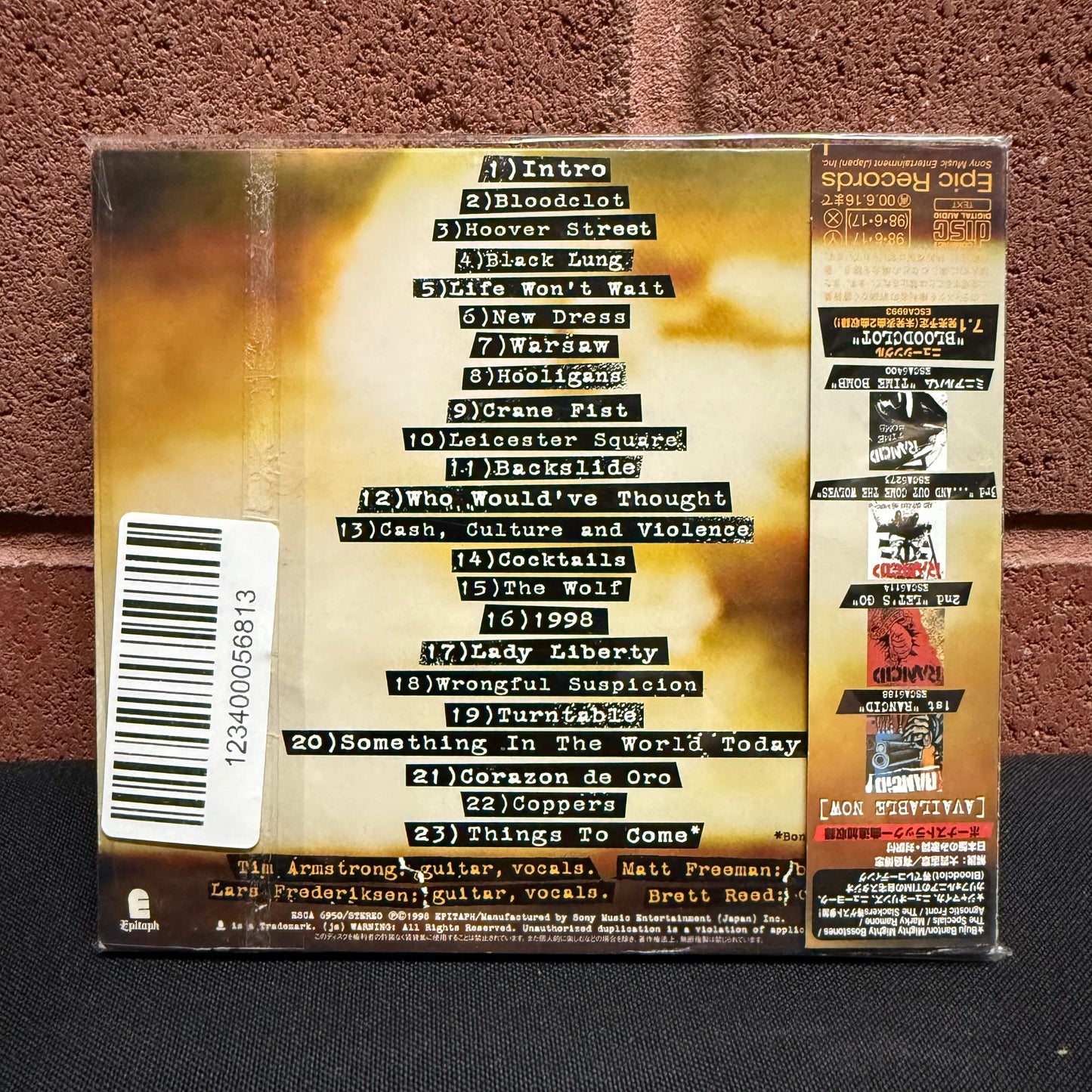 Used CD: Rancid "Life Won't Wait" CD (1998 Japanese First Press Digipak w/ Bonus Track)