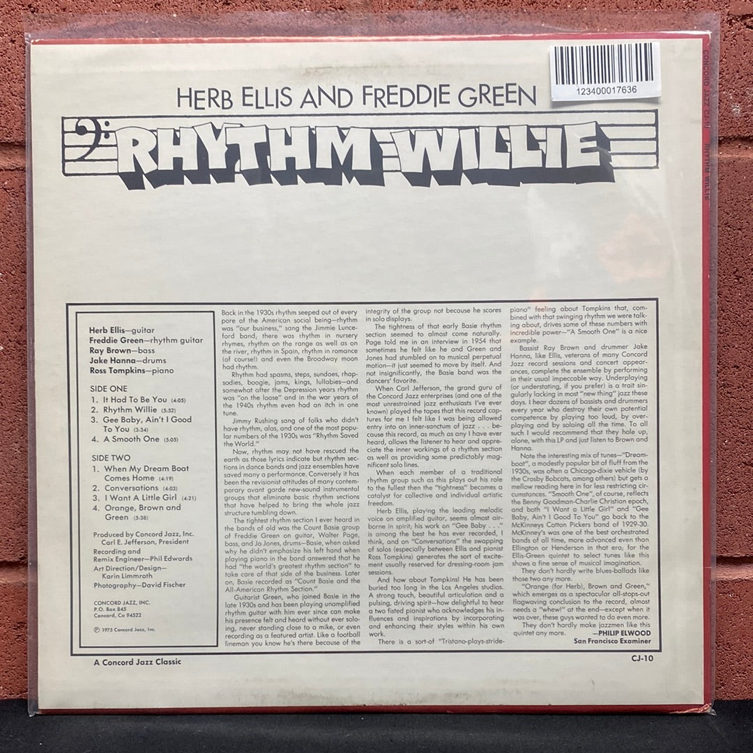 Used Vinyl:  Herb Ellis And Freddie Green ”Rhythm Willie” LP