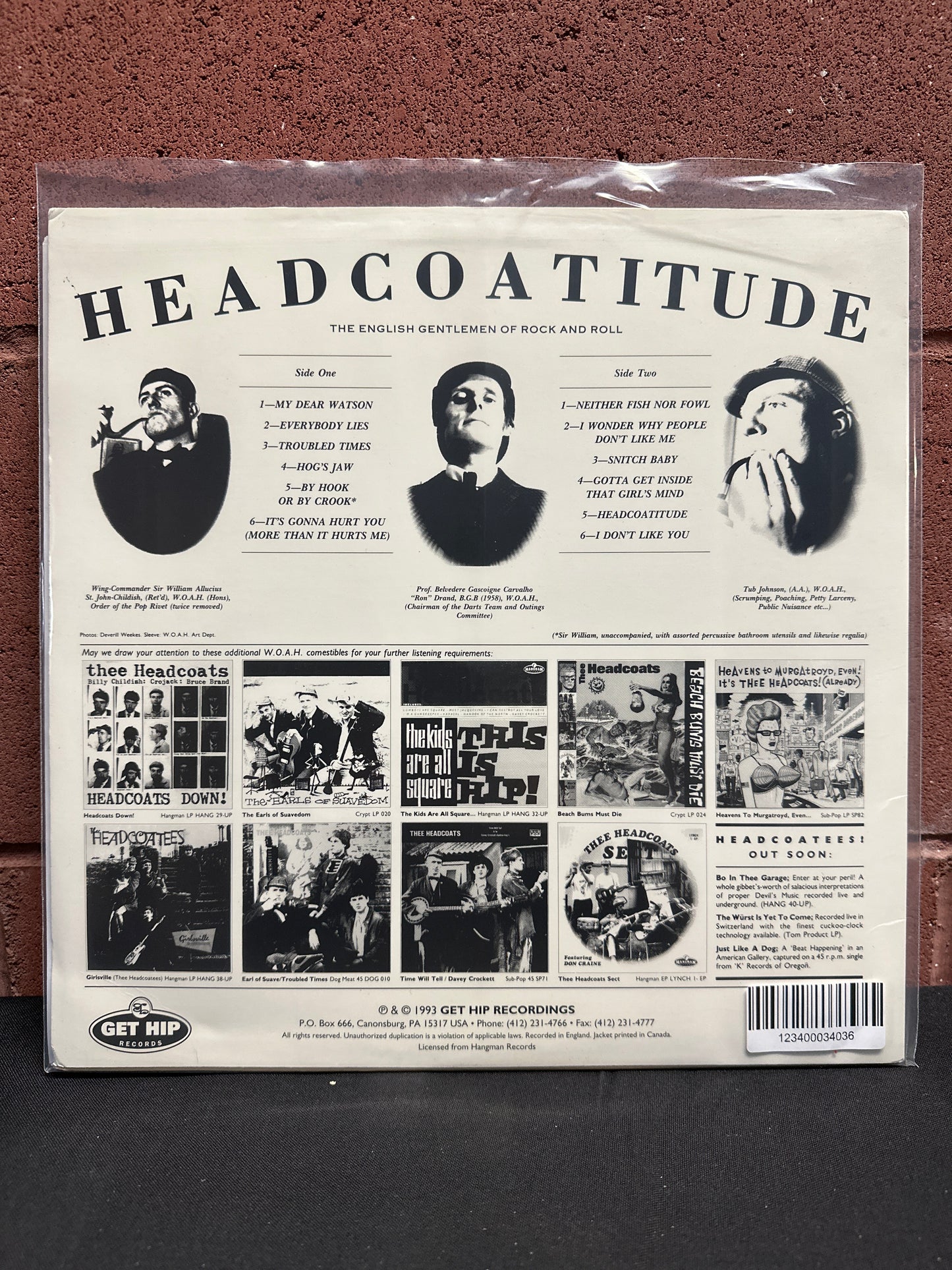 Used Vinyl:  Thee Headcoats ”Headcoatitude” LP