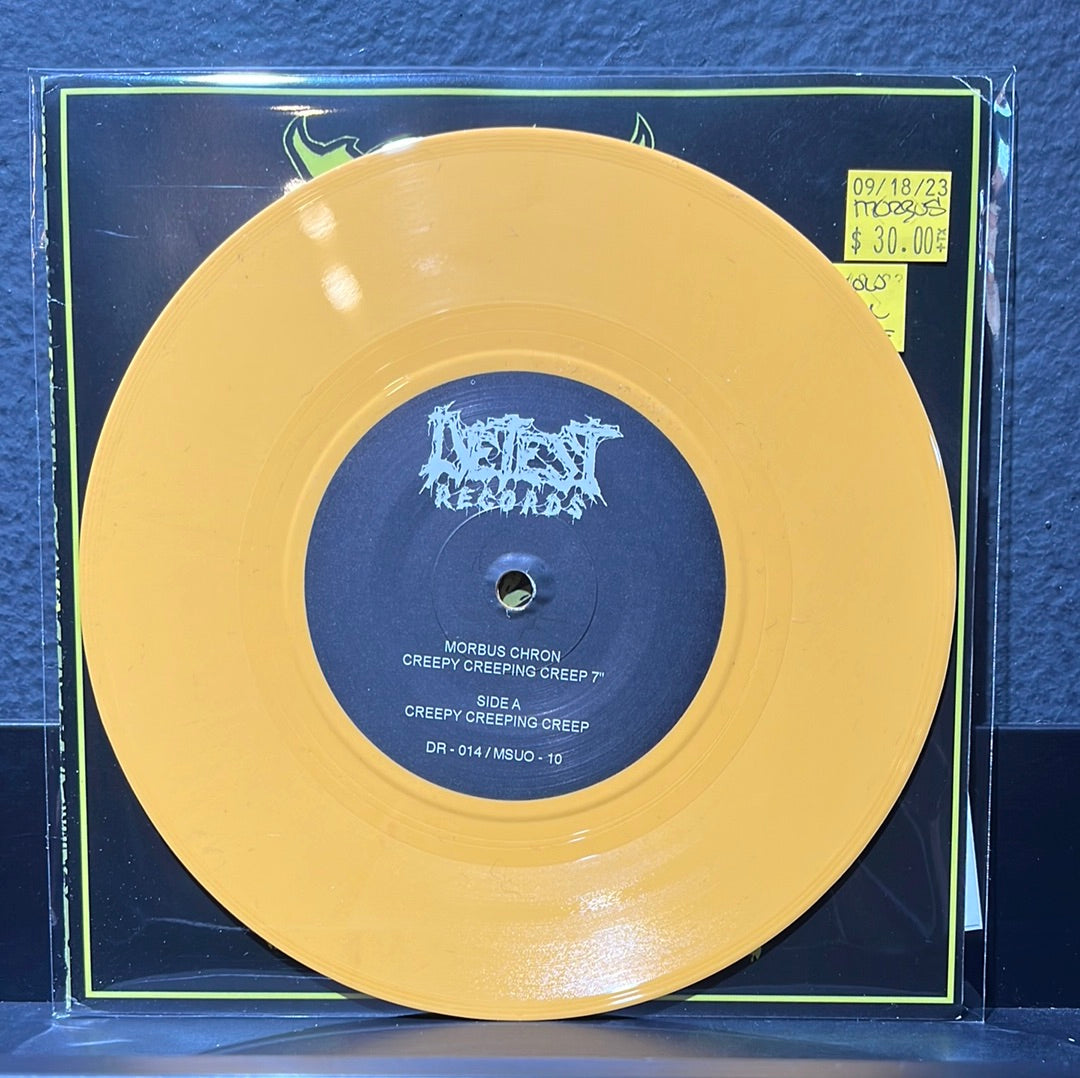 USED VINYL: Morbus Chron “Creepy Creeping Creeps” 7" (Yellow Vinyl)