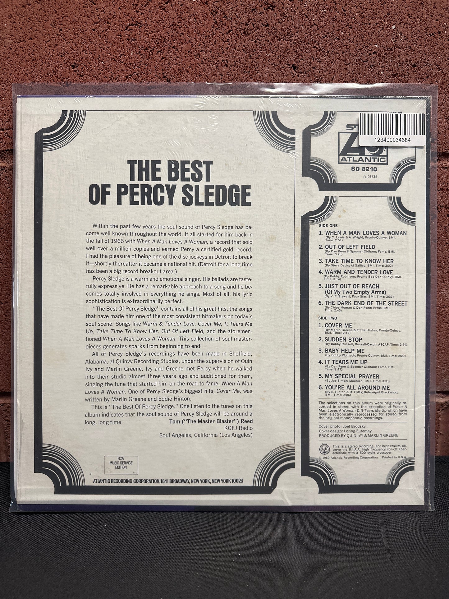 Used Vinyl:  Percy Sledge ”The Best Of Percy Sledge” LP