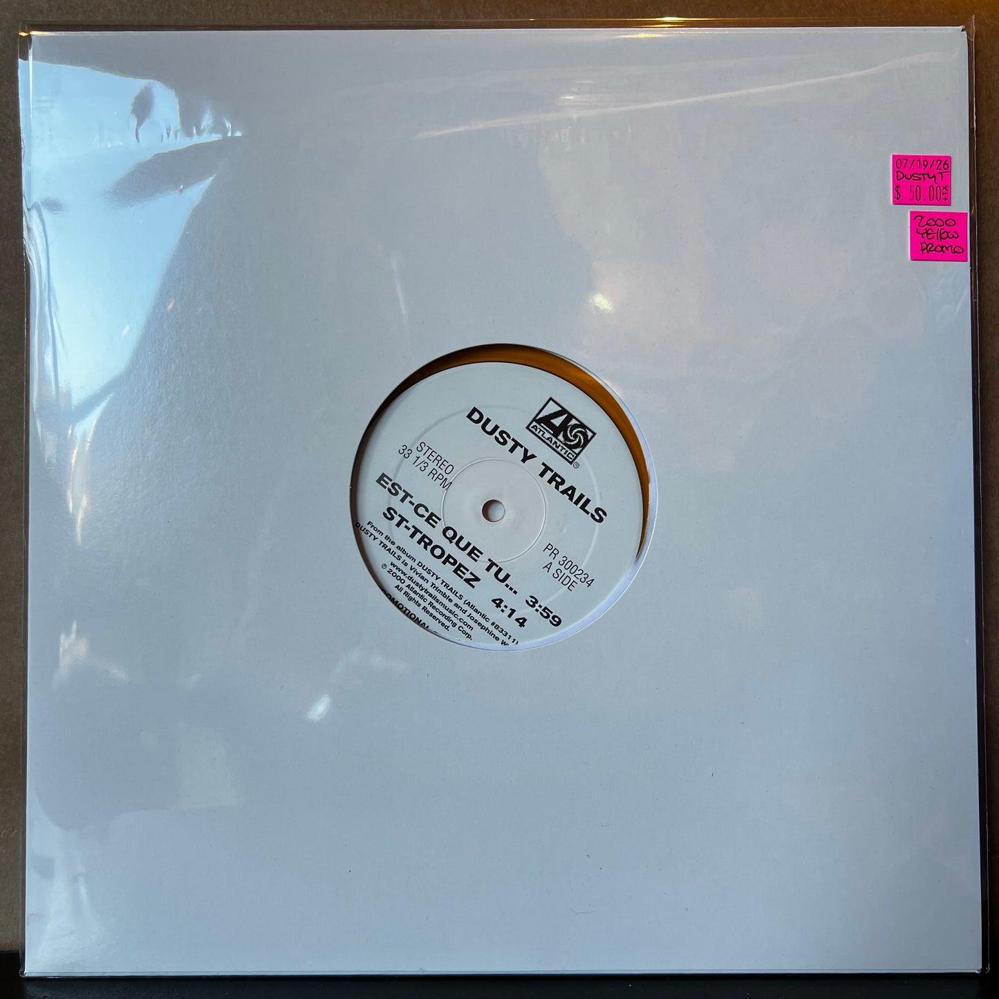 Used Vinyl: Dusty Trails "S/T" 12" (2000 Press - Yellow Vinyl)