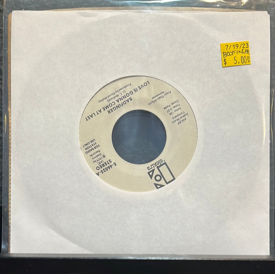 USED VINYL: Badfinger "Love Is Gonna Come At Last" 7"