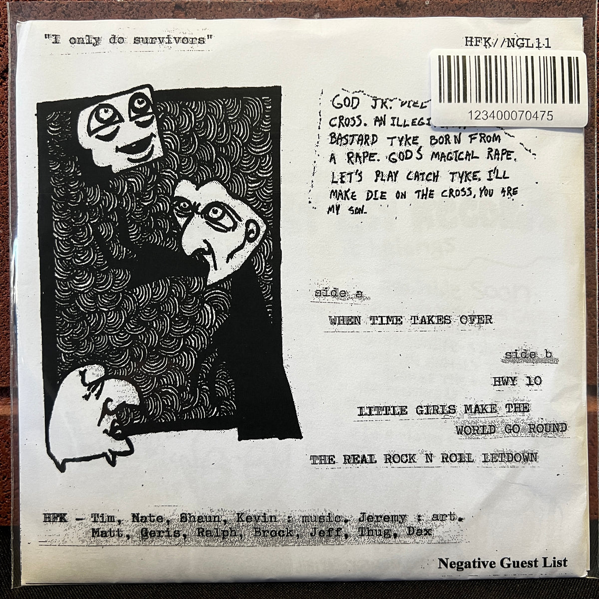 Used Vinyl: Hatefuck "Rock 'N' Roll Let Down" 7" (2011 Aussie Press)