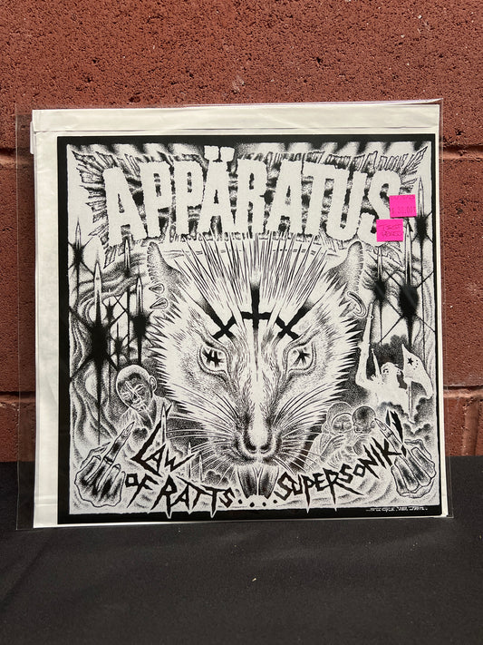 Used Vinyl: Appäratus / Svart Ut Law Of Ratts.... "Supersonik ? / Risken Att Köpa En Splitt Vinylskiva" 12" (Test Pressing)