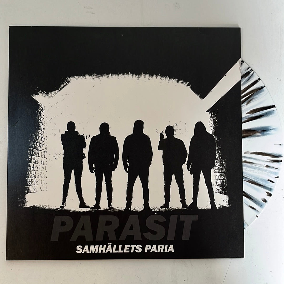 USED VINYL: Parasit “Samhällets Paria” LP (White/Black Splatter Vinyl)