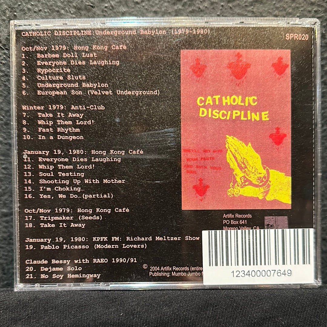 USED CD: Catholic Discipline "Underground Babylon" CD