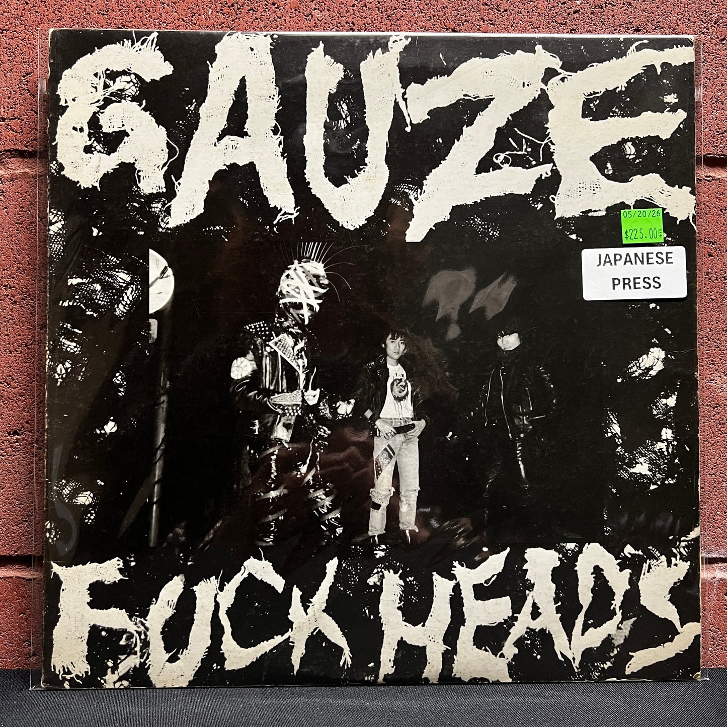 Used Vinyl: Gauze "Fuck Heads" LP (1985 Japanese Issue w/ Inner label insert)