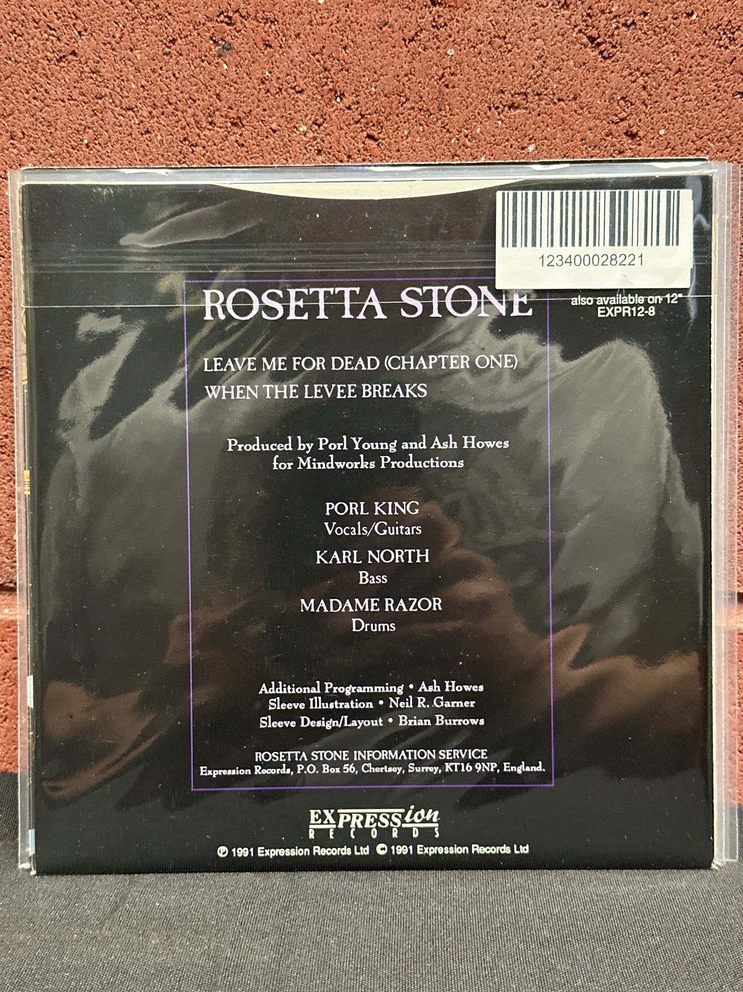 Used Vinyl:  Rosetta Stone ”Leave Me For Dead” 7"