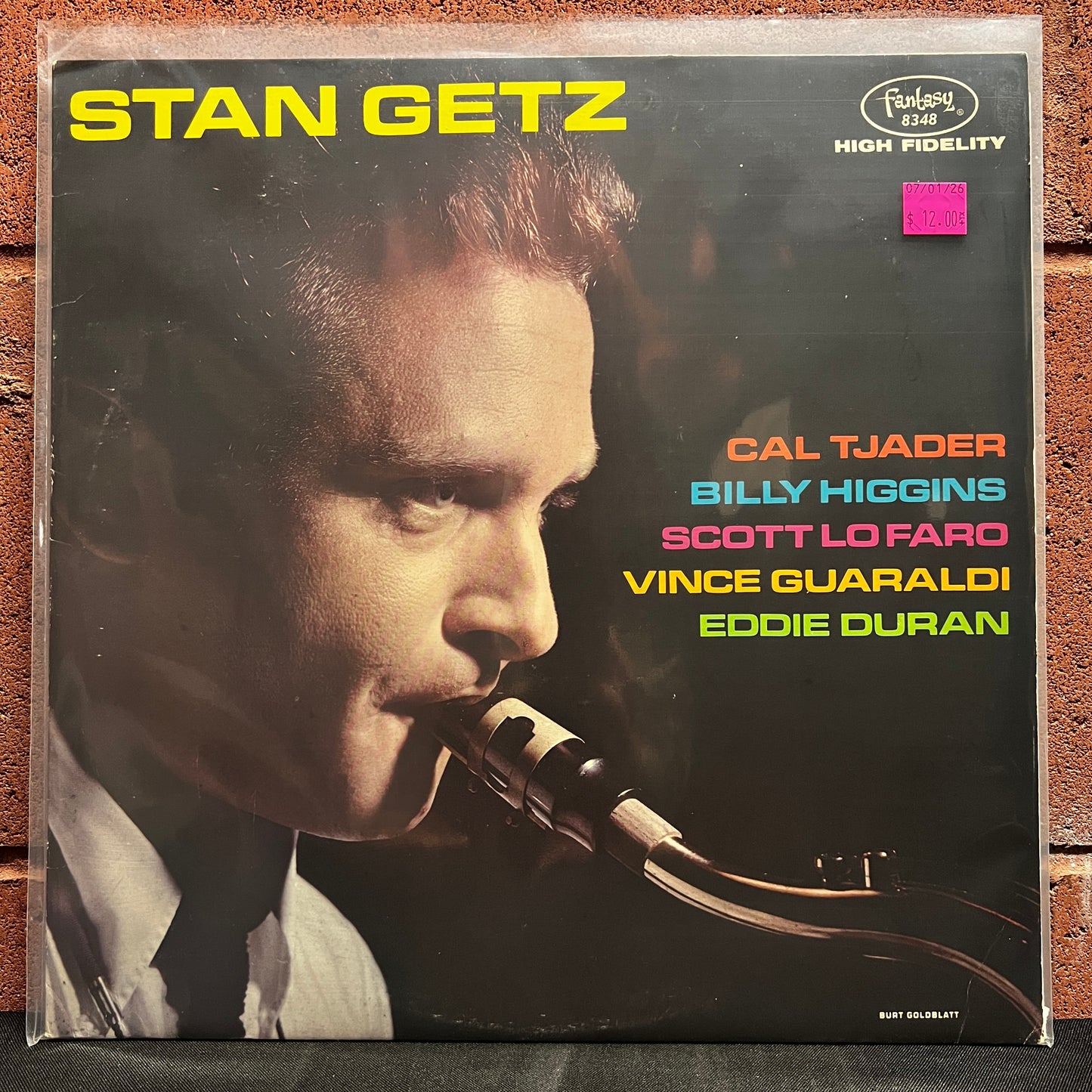 Used Vinyl: Stan Getz with Cal Tjader "Stan Getz With Cal Tjader" LP (1980's reissue, Red vinyl)