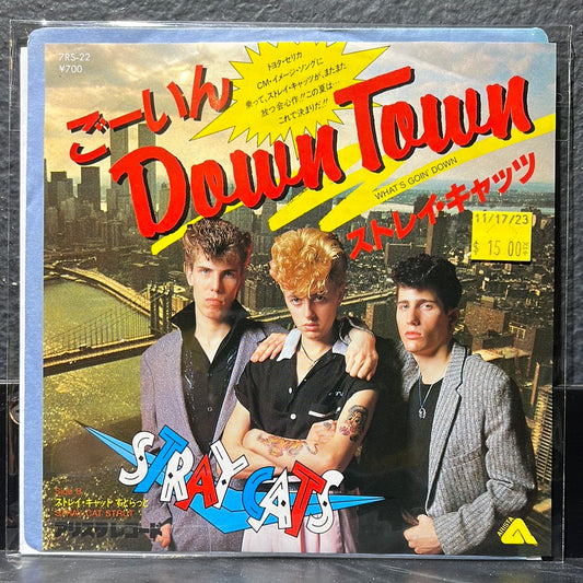 Used Vinyl:  Stray Cats "Down Town (Cross That Bridge)" 7" (Japanese Press)