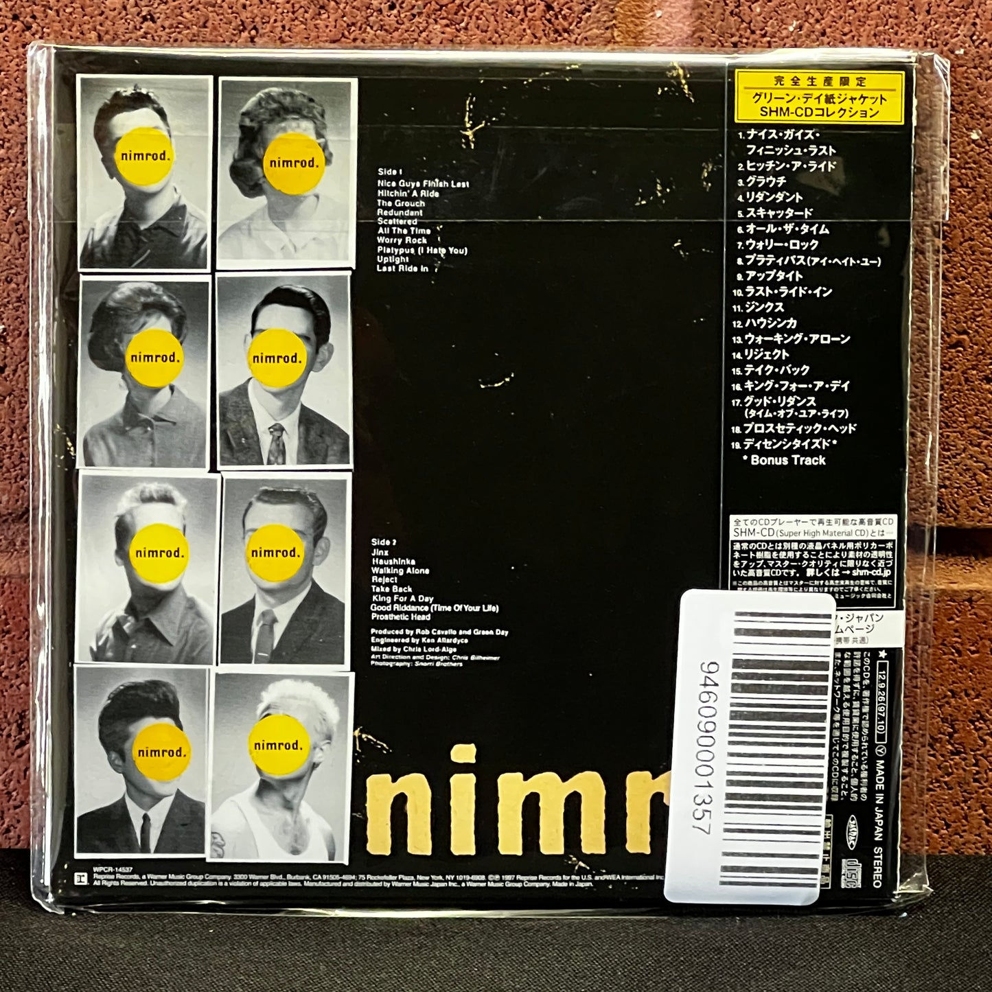 Used CD: Green Day "Nimrod." CD (2012 Japanese Press w/ Bonus Track, Mini Album Replica)