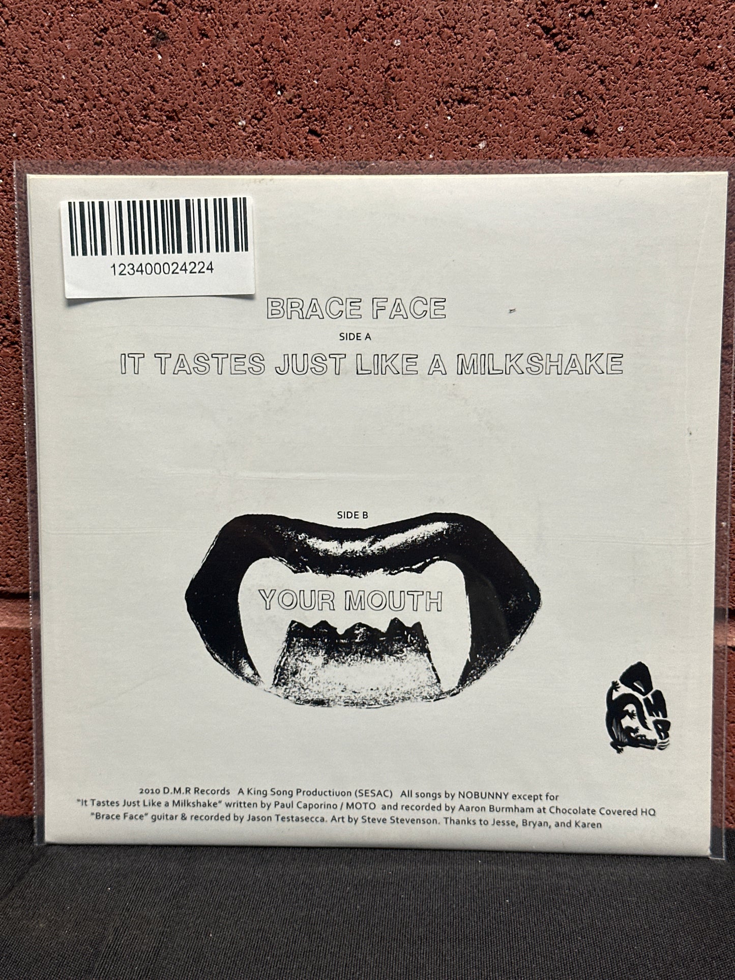 Used Vinyl:  Nobunny ”Brace Face  E.P.” 7"