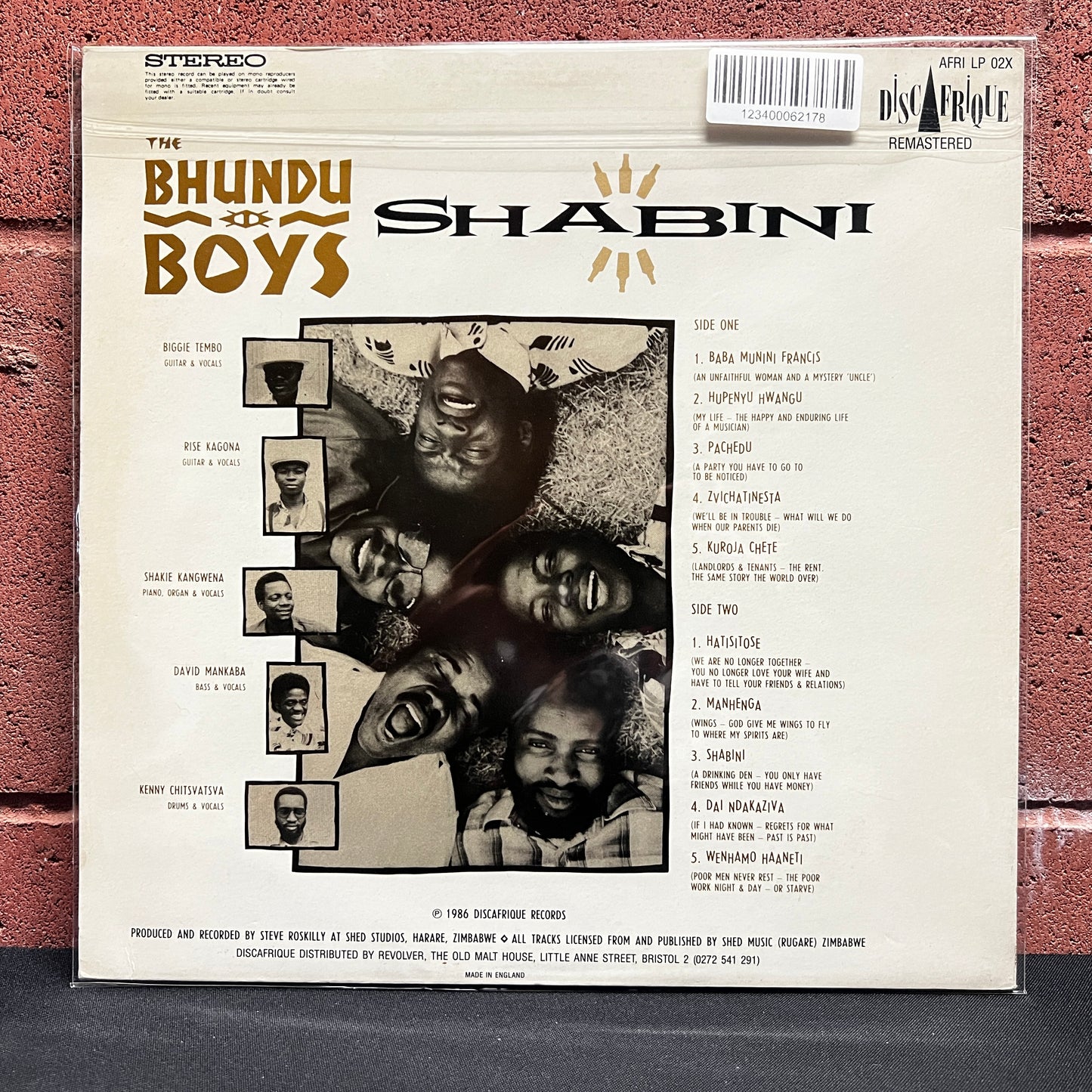Used Vinyl: Bhundu Boys "Shabini" LP