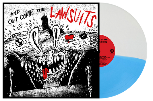 V/A "...And Out Come The Lawsuits" LP (Blue & White Split Vinyl)