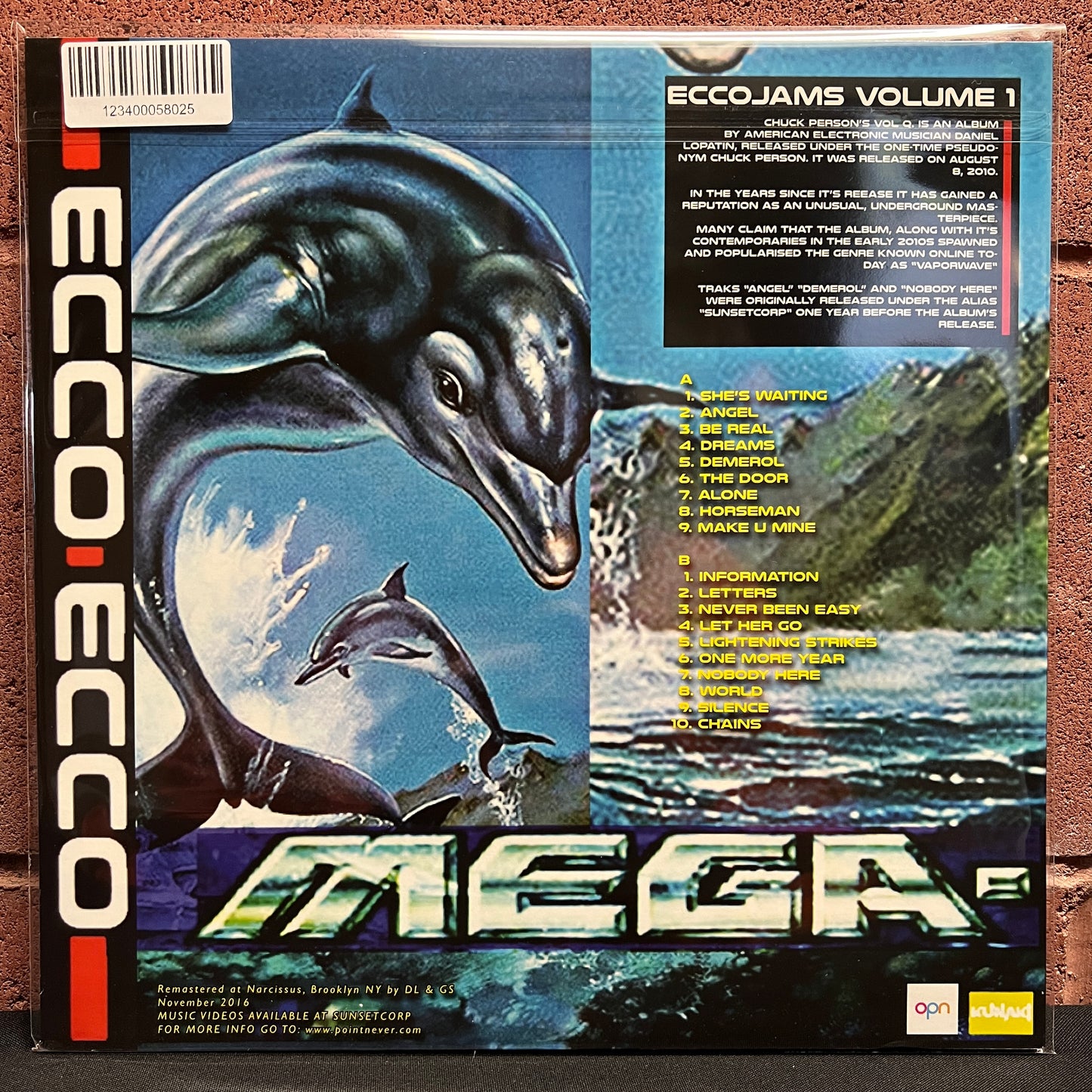 Used Vinyl: Chuck Person (Daniel Lopatin) "Chuck Person's Eccojams Vol. 1" LP (Blue vinyl)