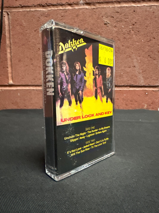 Used Cassette: Dokken "Under Lock And Key" Tape