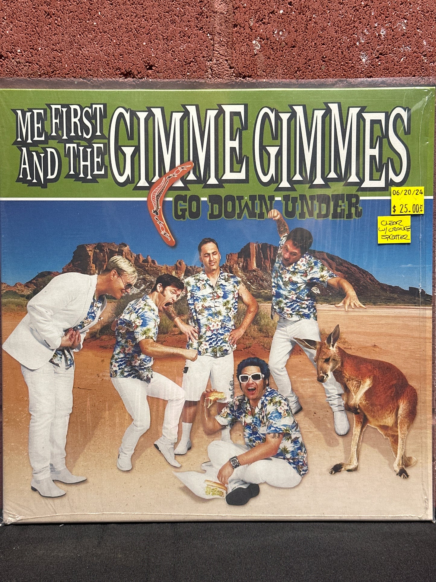 Used Vinyl:  Me First And The Gimme Gimmes ”Go Down Under” 10" (Clear with orange and cream splatter vinyl)