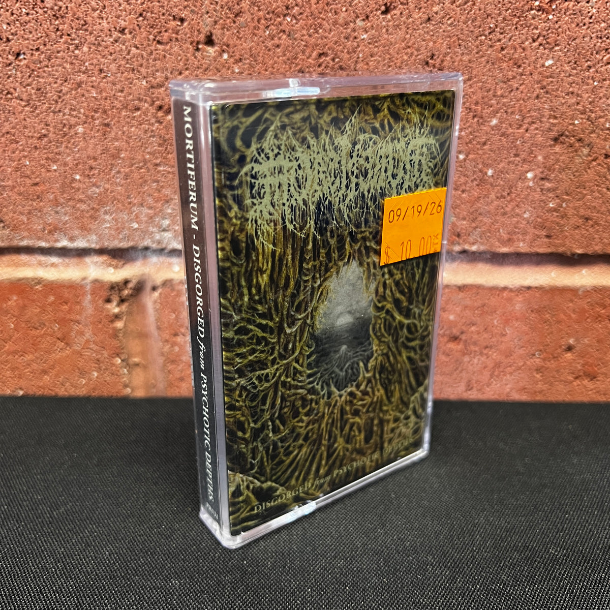 Used Cassette: Mortiferum ‎"Disgorged From Psychotic Depths" Tape (2019 Press)
