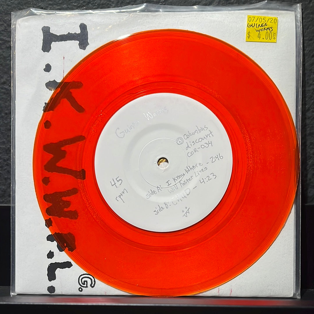 USED VINYL: Guinea Worms “I Know Where Will Foster Lives” 7" (Orange Vinyl)