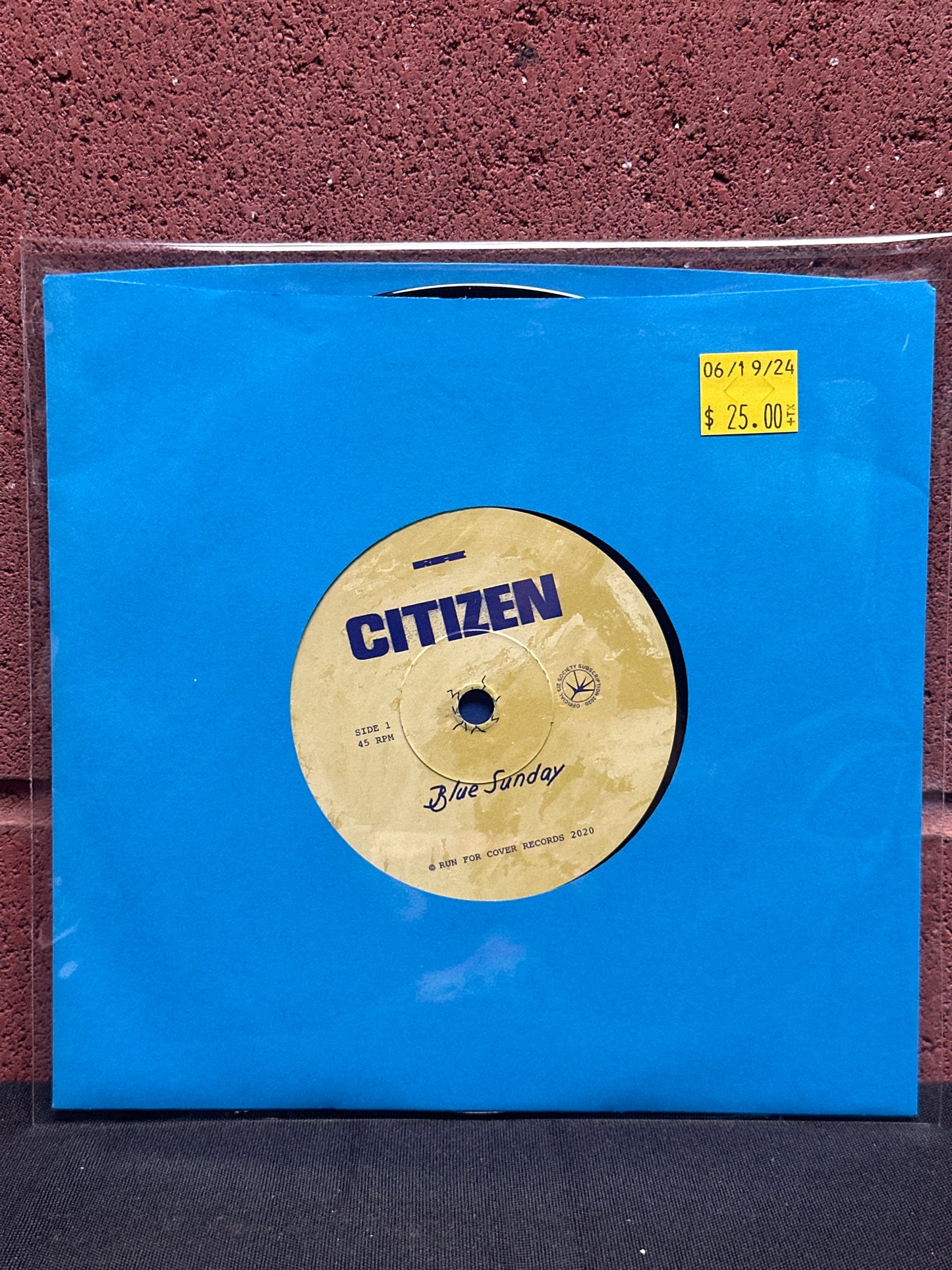 Used Vinyl:  CitiZen ”Blue Sunday” 7"