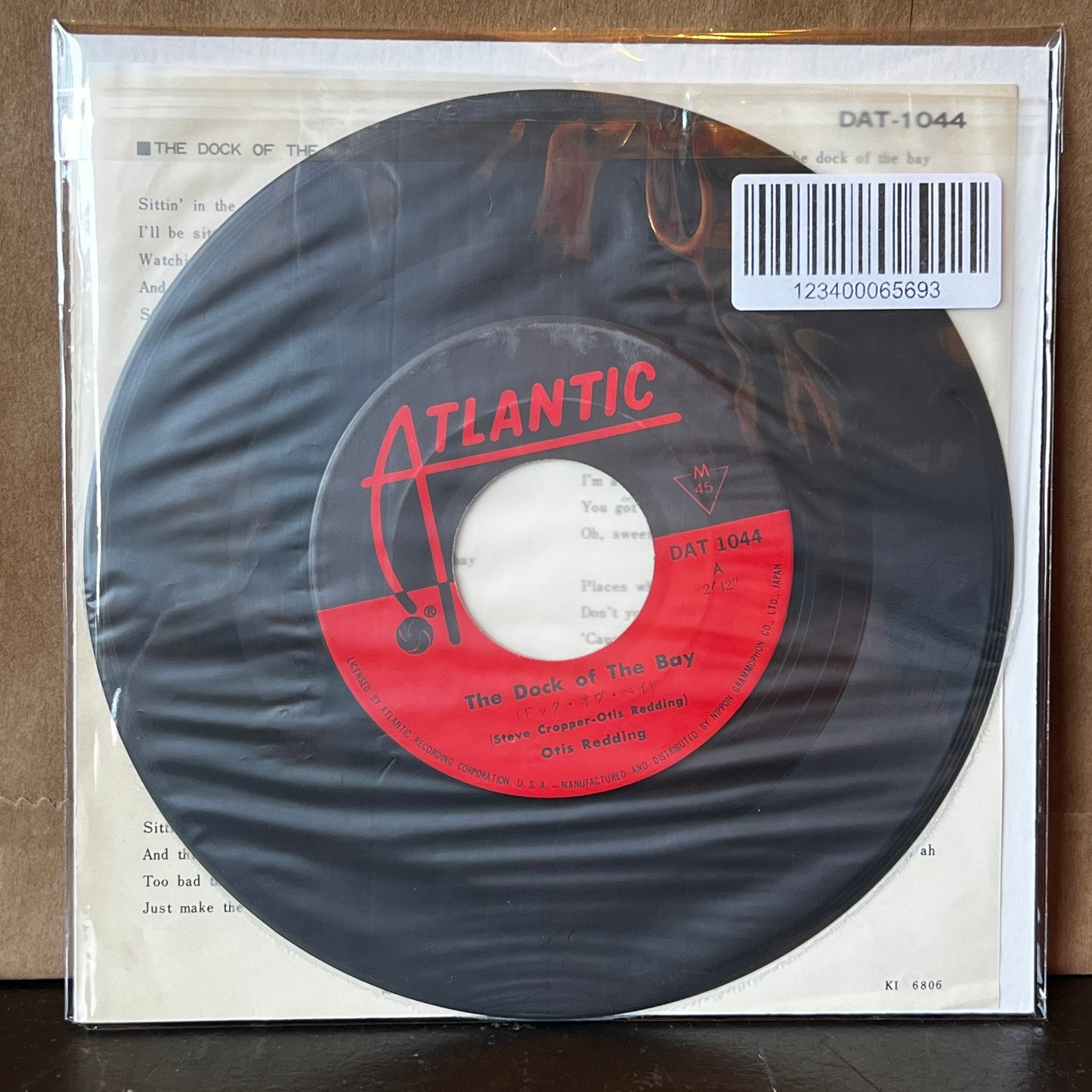 Used Vinyl: Otis Redding "The Dock Of The Bay / Sweet Lorene" 7" (1968 Japanese Issue)
