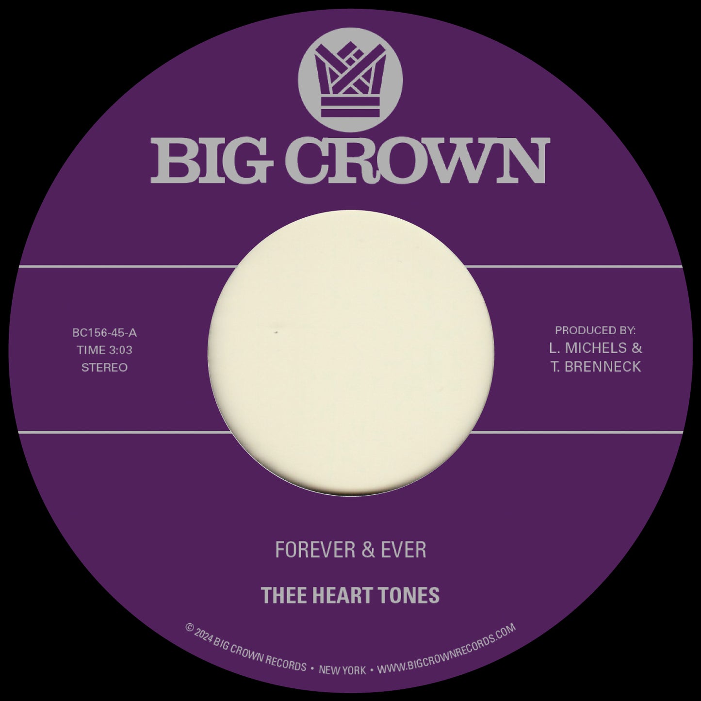 Thee Heart Tones "Forever & Ever b/w Sabor a Mi" 7"