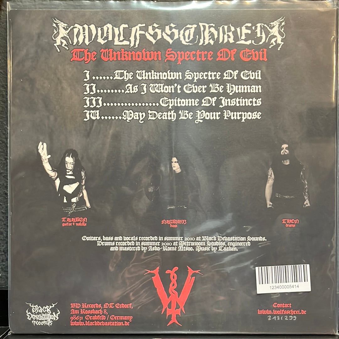 USED VINYL: Wolfsschrei - "The Unknown Spectre Of Evil" 12" EP