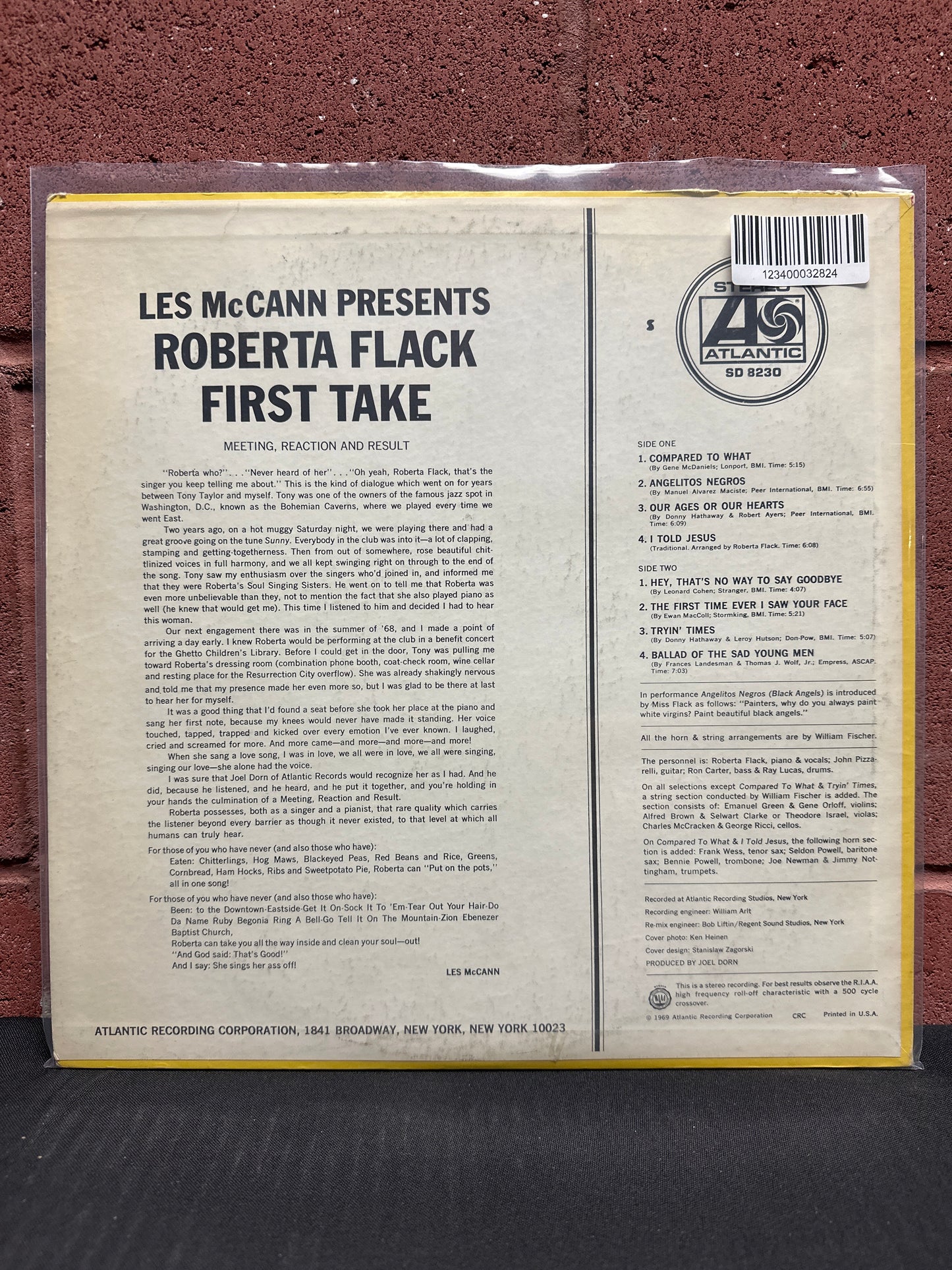 Used Vinyl:  Roberta Flack ”First Take” LP