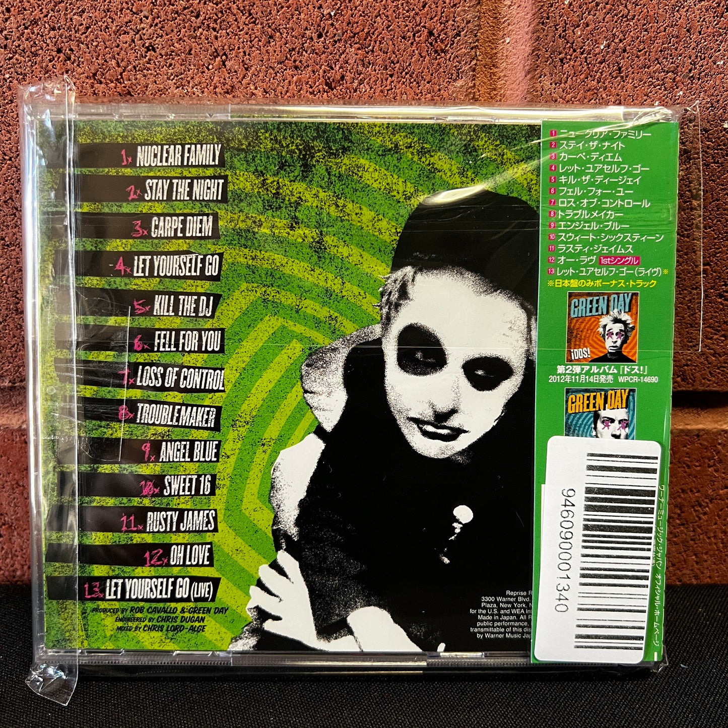Used CD: Green Day "Uno" CD (2012 Japanese Press w/ Bonus Track)