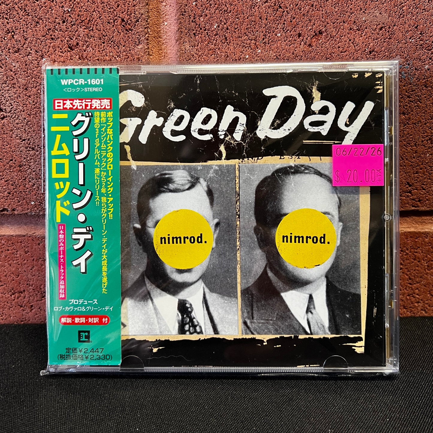 Used CD: Green Day "Nimrod." CD (1997 Japanese Press w/ Bonus Track)