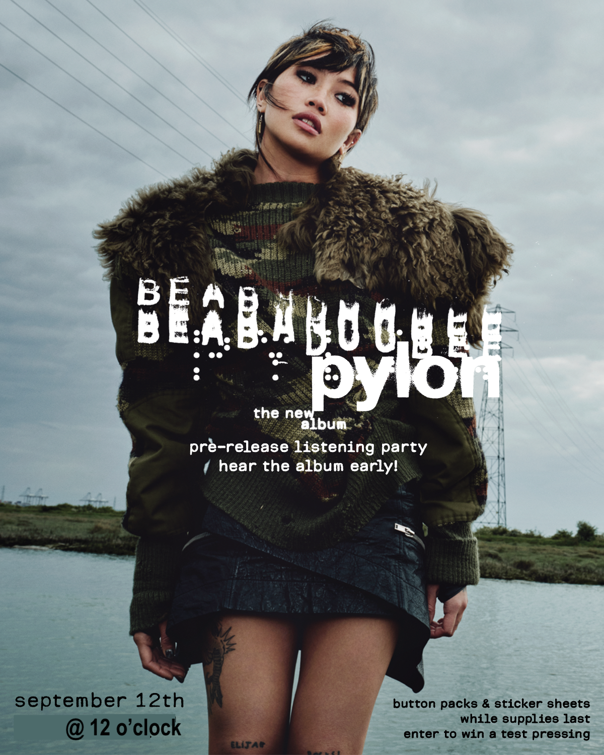 Beabadoobee "Pylon" Listening Party - SATURDAY 9/12 @ Noon