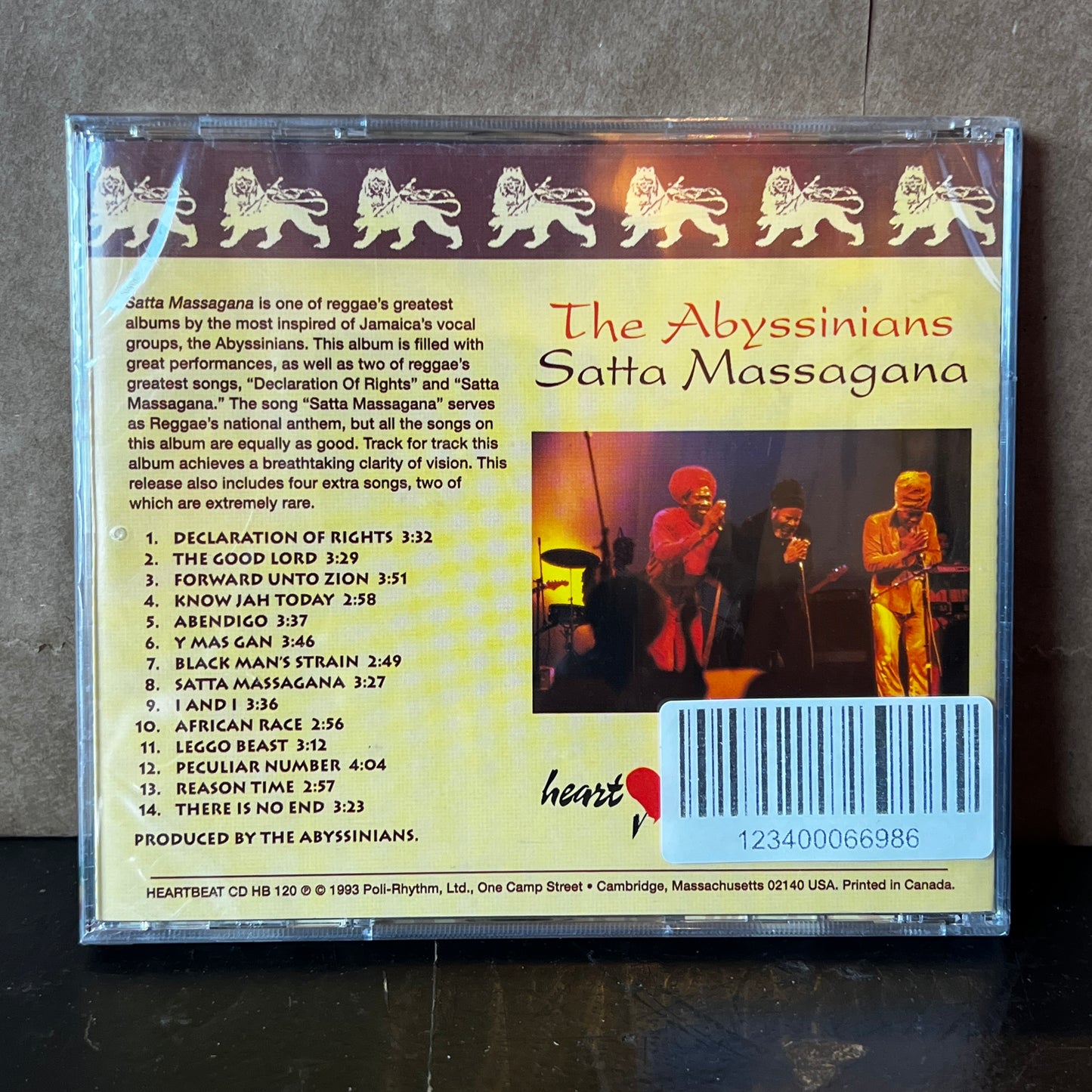 Used CD: The Abyssinians "Satta Massagana" CD (Sealed)