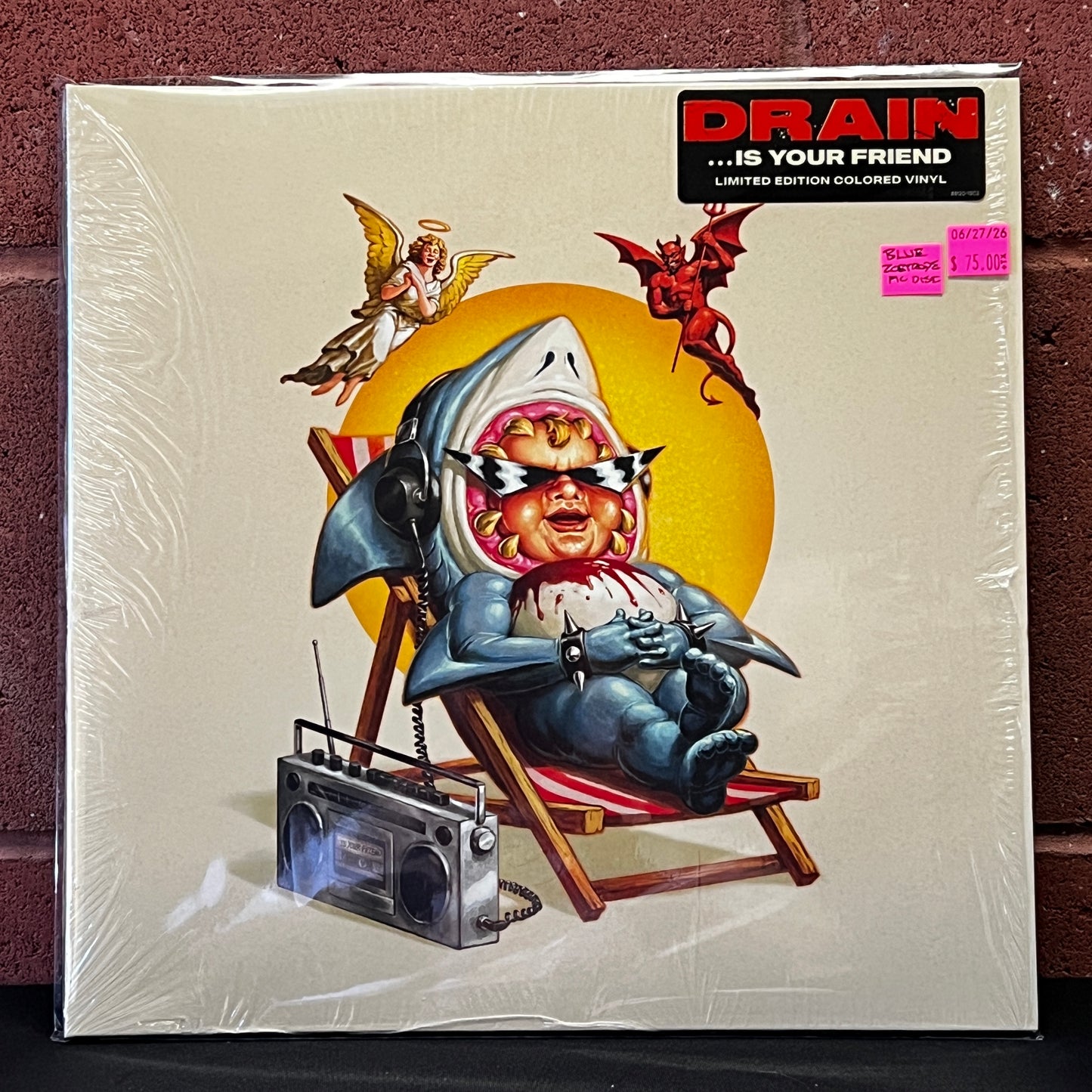 Used Vinyl: Drain "...Is Your Friend" LP (2025 Press - Blue Zoetrope Picture Disc)