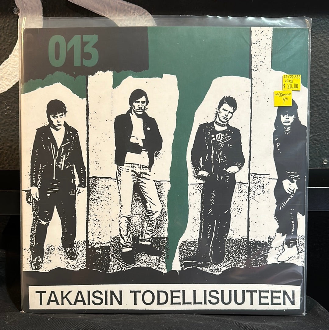 Used Vinyl:  013 ”Takaisin Todellisuuteen” LP + 7"