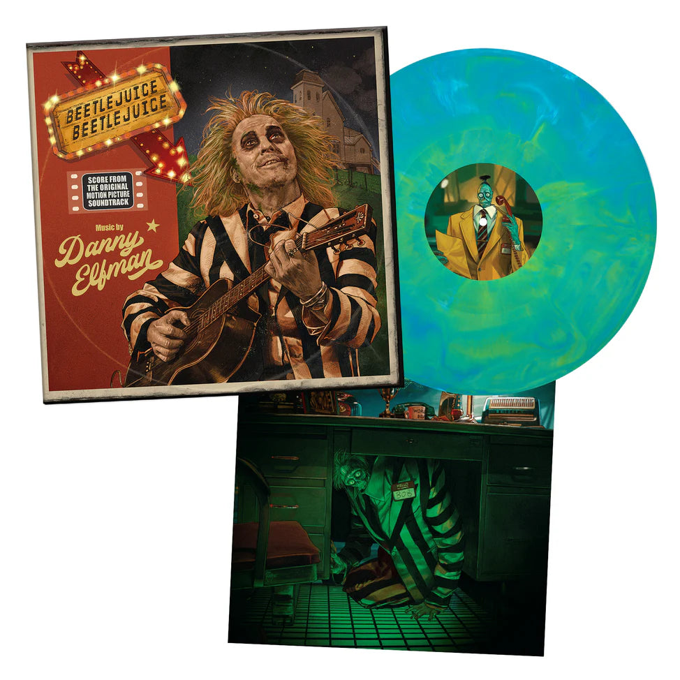 Danny Elfman "Beetlejuice Beetlejuice" Score Album (LITA Exclusive Variant Blue & Green) LP