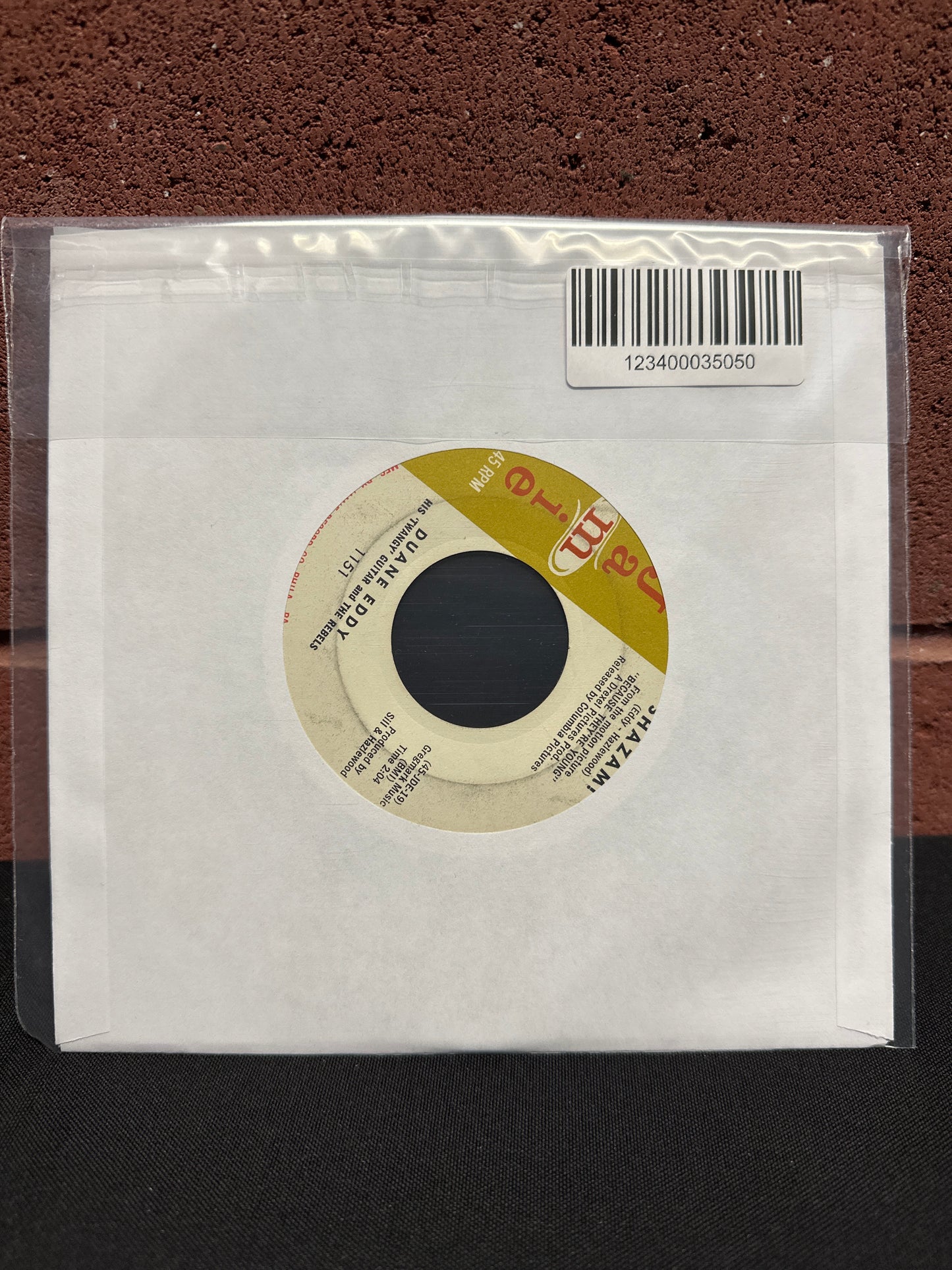 Used Vinyl:  Duane Eddy And The Rebels ”Shazam! / The Secret Seven” 7"