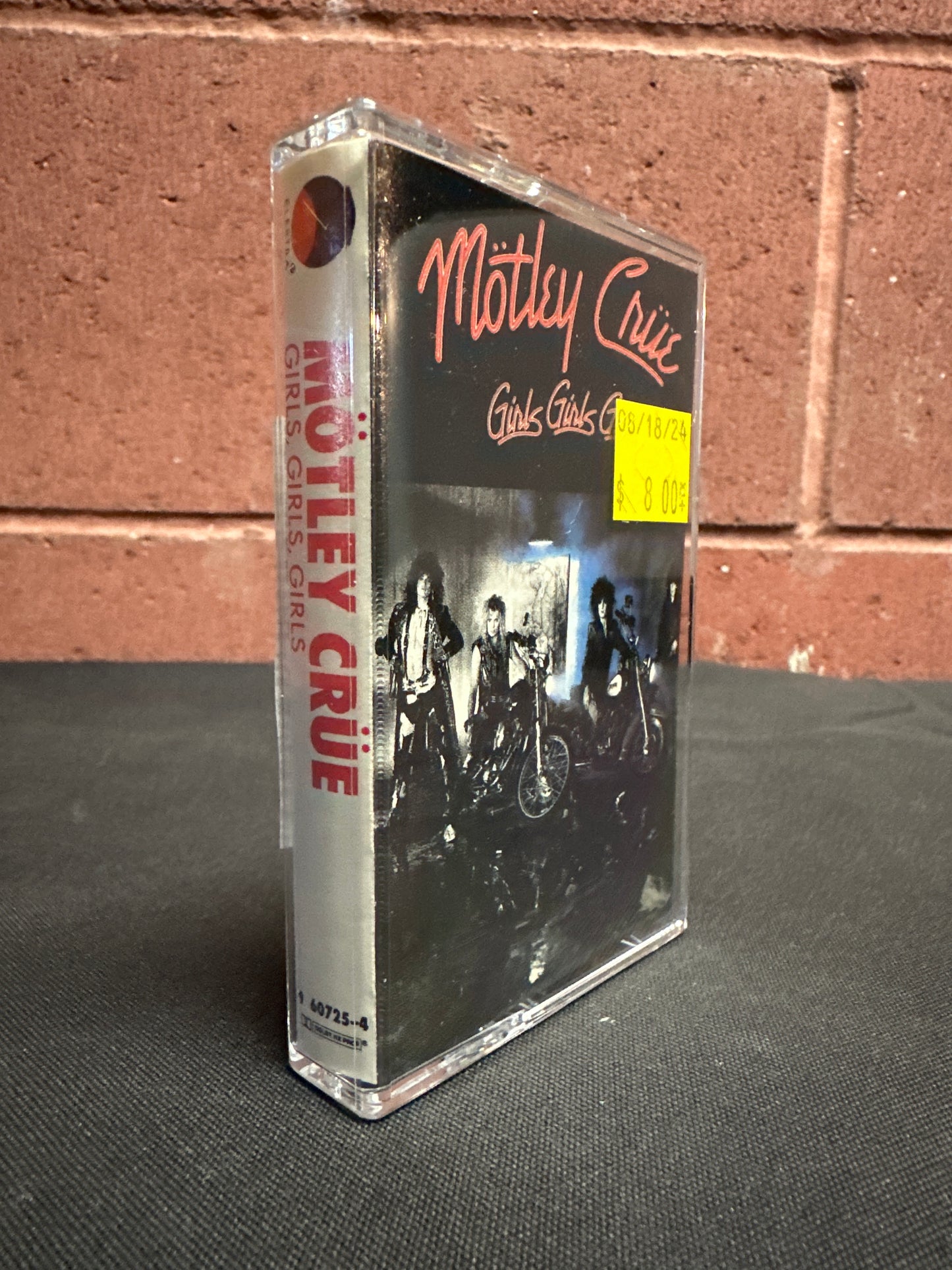 Used Cassette: Motley Crue "Girls Girls Girls" Tape