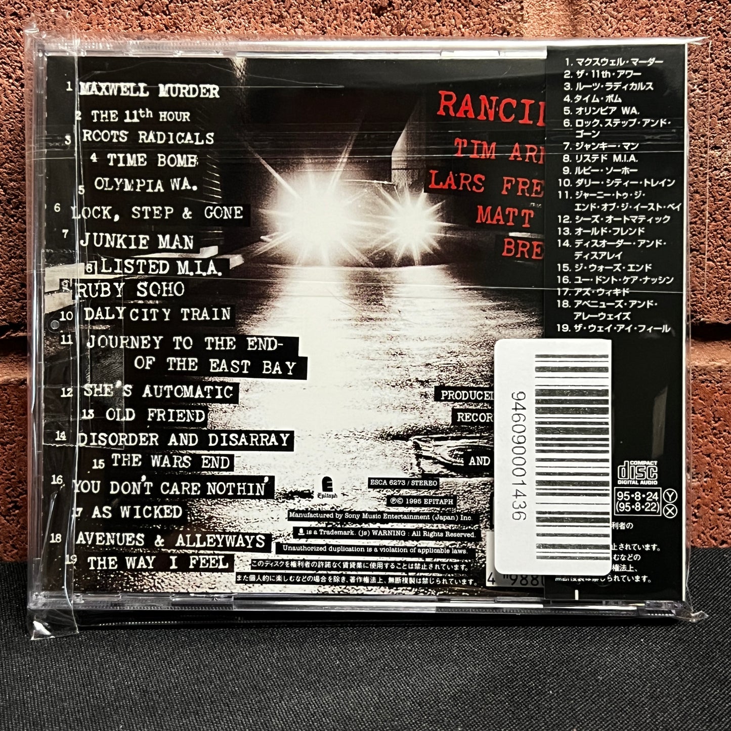 Used CD: Rancid "...And Out Come The Wolves" CD (1995 Japanese Press)