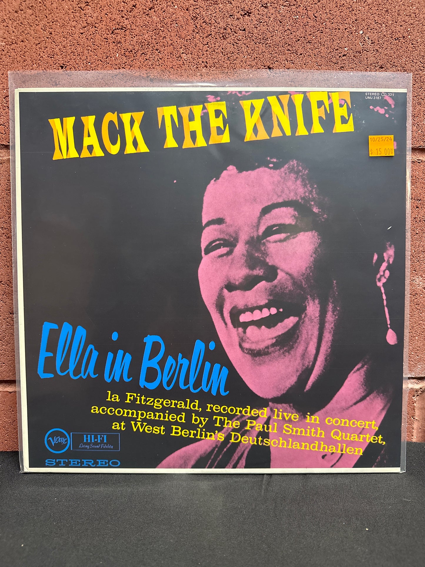 Used Vinyl:  Ella Fitzgerald ”Mack The Knife - Ella In Berlin” LP