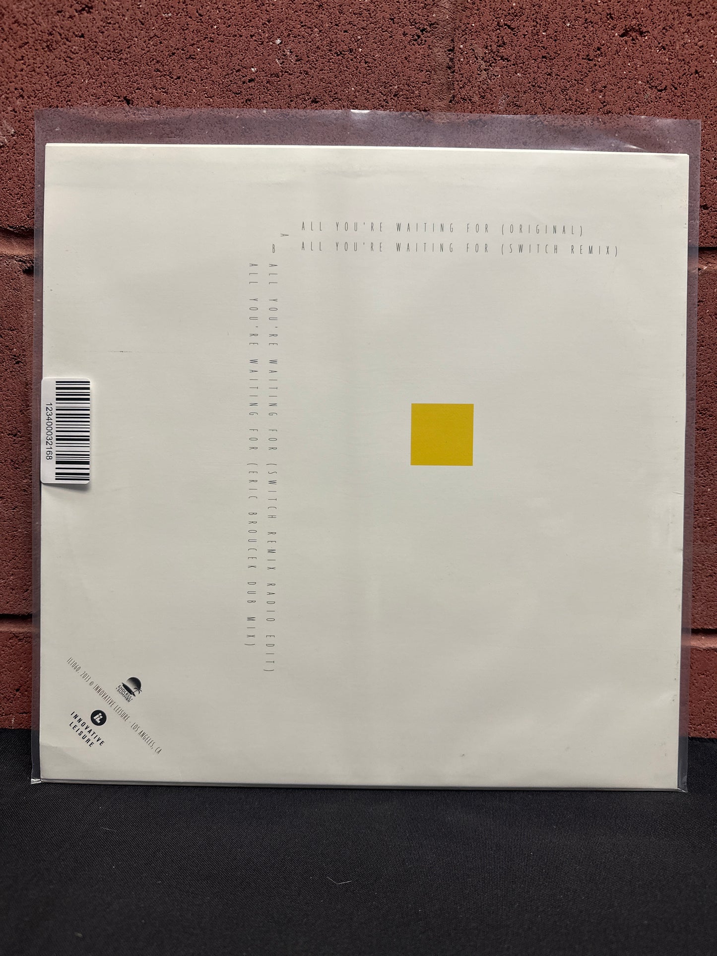 Used Vinyl:  Classixx ”All You're Waiting For” 12"