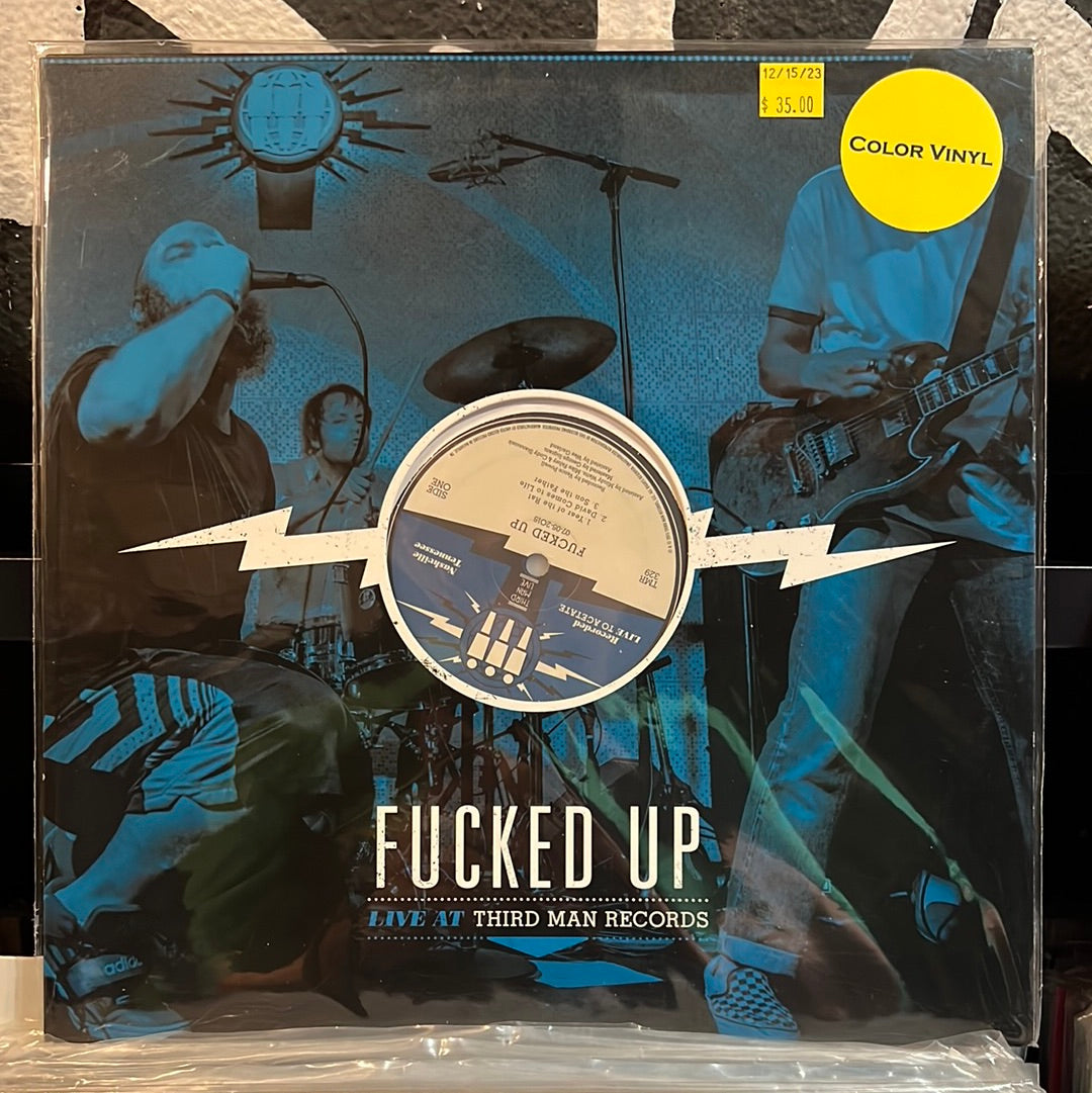Used Vinyl:  Fucked Up ”Live At Third Man Records” LP (Black/Blue split vinyl)