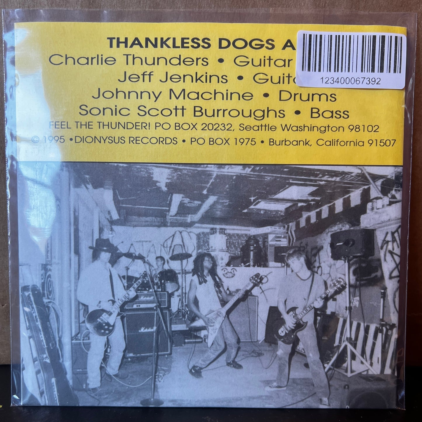 Used Vinyl: Thankless Dogs "Writing On The Wall" 7" (1995 Press)