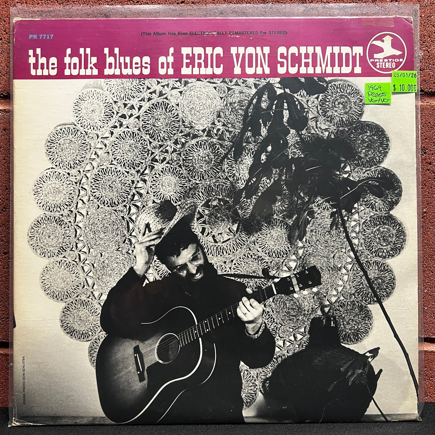 Used Vinyl: Eric Von Schmidt ‎"The Folk Blues Of Eric Von Schmidt" LP (1969 Press)