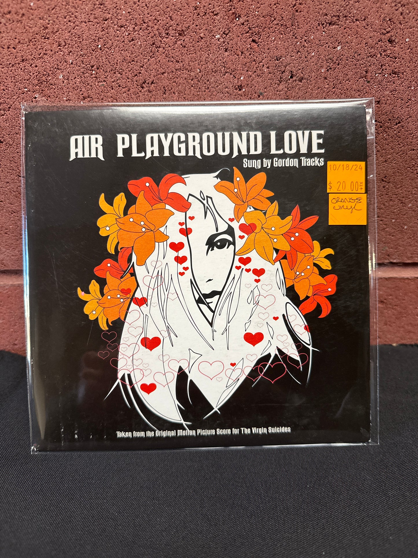 Used Vinyl:  AIR Sung By Gordon Tracks ”Playground Love” 7" (Orange Vinyl)