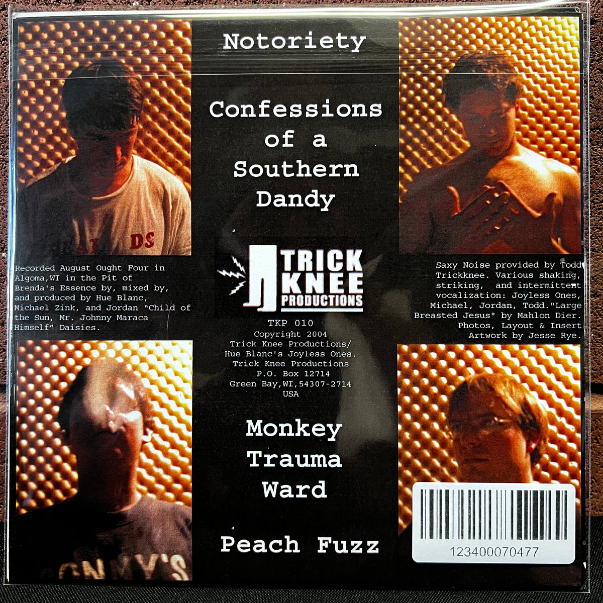 Used Vinyl: Hue Blanc's Joyless Ones "Notoriety" 7" (2004 Press - Red Vinyl)