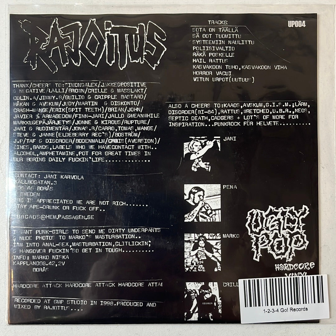 USED VINYL: Rajoitus “Systeemiin Naulittu” 7"