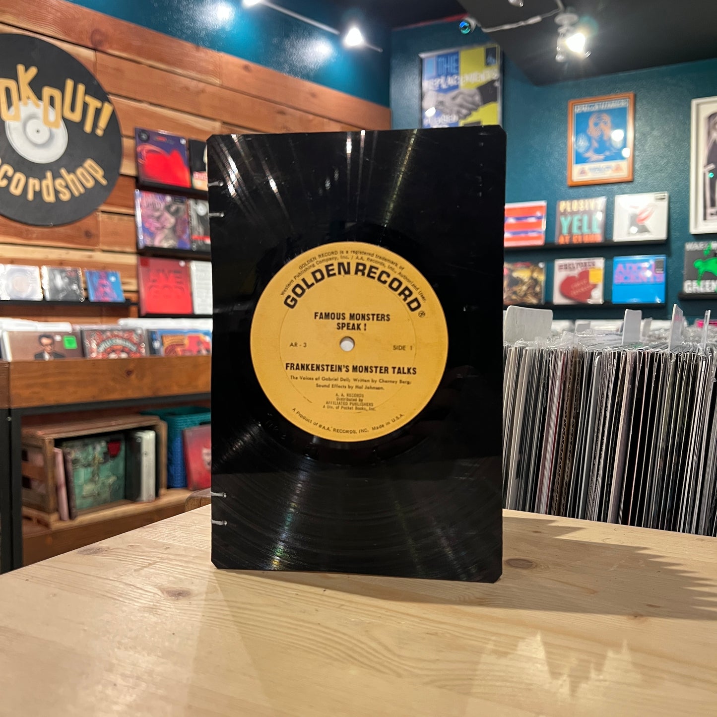 Batman / Frankenstein's Monster Talks Recycled Vinyl Journal