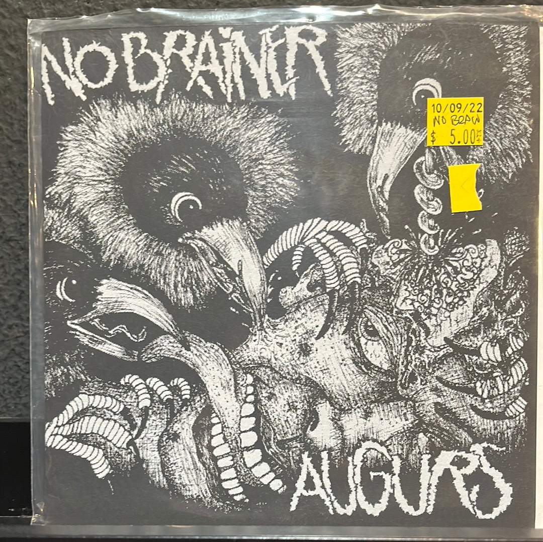 USED VINYL: Augurs / No Brainer “Augurs / No Brainer” 7" (Clear Blue w/ Smoke)