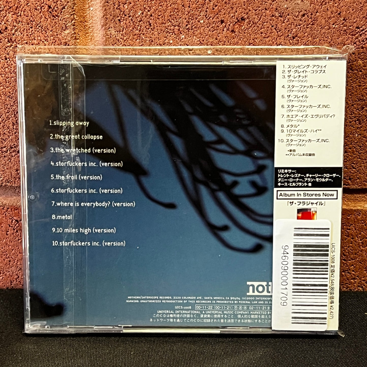 Used CD: Nine Inch Nails "Things Falling Apart" CD (2000 Japanese Press)